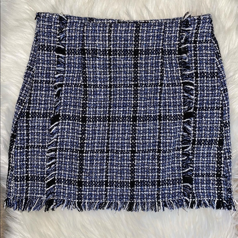 Blue Patterned Skirt